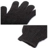 6 pares de guantes exfoliantes – Guantes de lavado negro