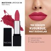 Note Mattever Lipstick Yarı Mat Saten Bitişli Ruj 14 Dear