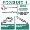 Eye Bolt with Wood Thread (Partial Thread) | Rustproof Stainless