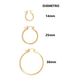 Arracadas de Chapa de oro Premium - Tutti Joyería (Set de 3)