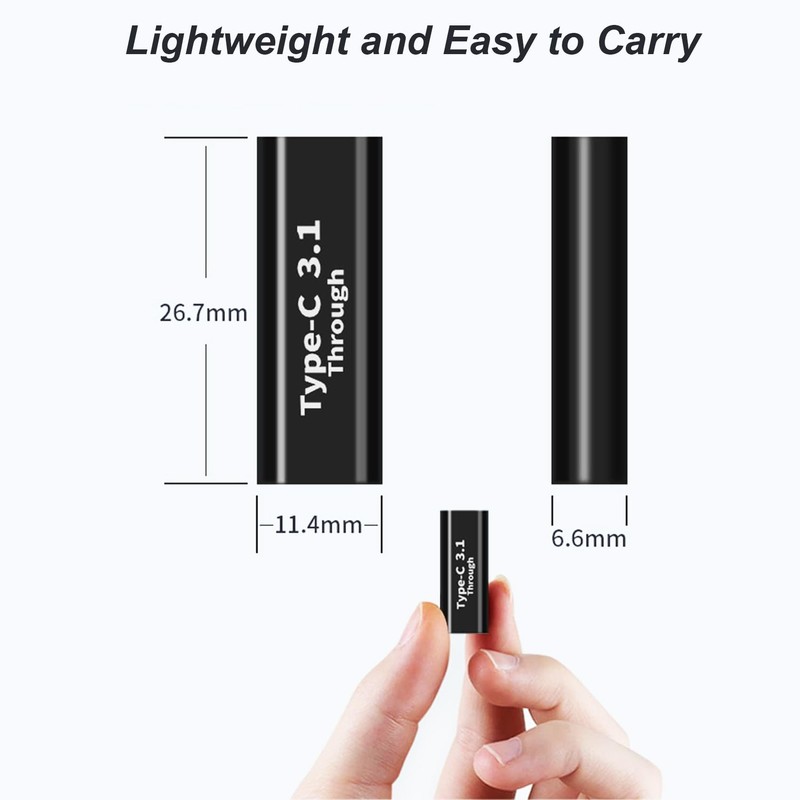 SHUBEIEUMI USB C Female to USB Female Adapter 2 Pack,