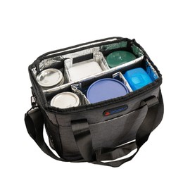 Hot Food Pads 6 Cups Drink Carrier for Delivery Insulated Drink Caddy with Handle and Shoulder Strap, Adjustable Dividers, Beverages Carrier Tote Bag, for Daily Life Takeout, Outdoors, Travel