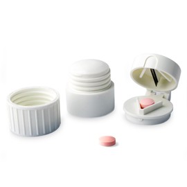 Pill Cutter, Crusher, Splitter, Pulverizer Ideal for Small Pills, Accurate Cut and Alignment, Ideal for Medication, Vitamin, Supplement, Perfect fot Travel, Ideal for Purse or Pocket BS0113J