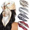 Unbranded 4PCS 23” Satin Bandanas for Women Head Scarf Like