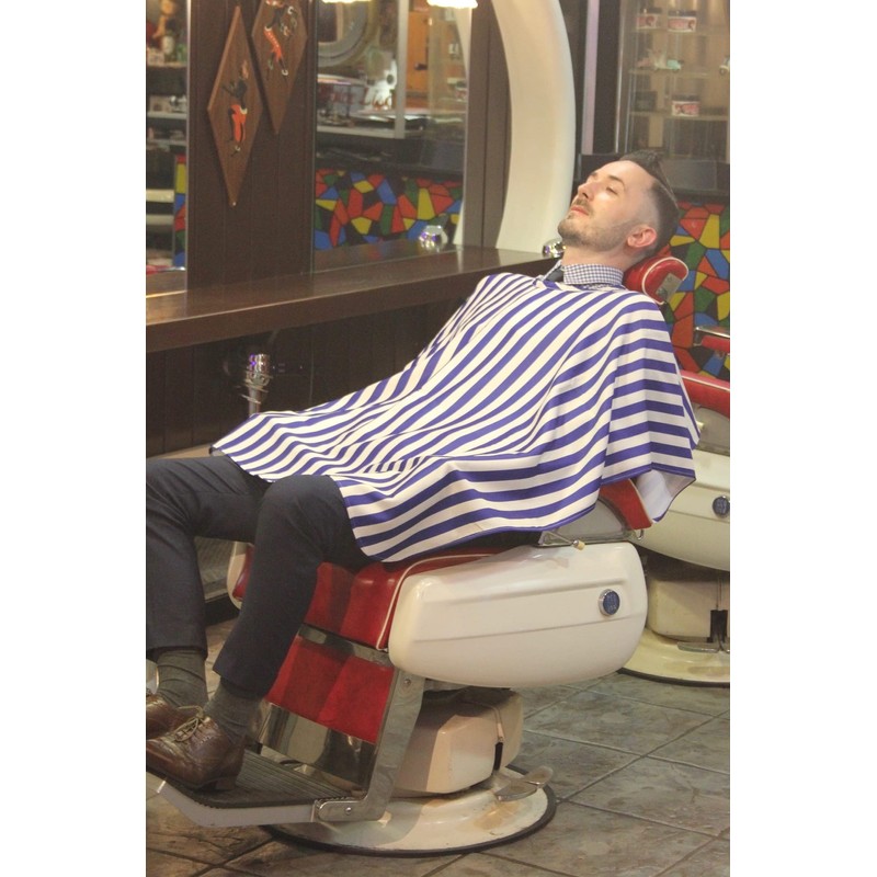 ROYAL KNIGHT TOKYO SHAVING CLOTH GRIMSTEADS BARBER (Gray) (Navy)