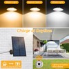 TSUNESLUX 2 Pack Solar Shed Pendant Light Outdoor/Indoor, Solar Motion