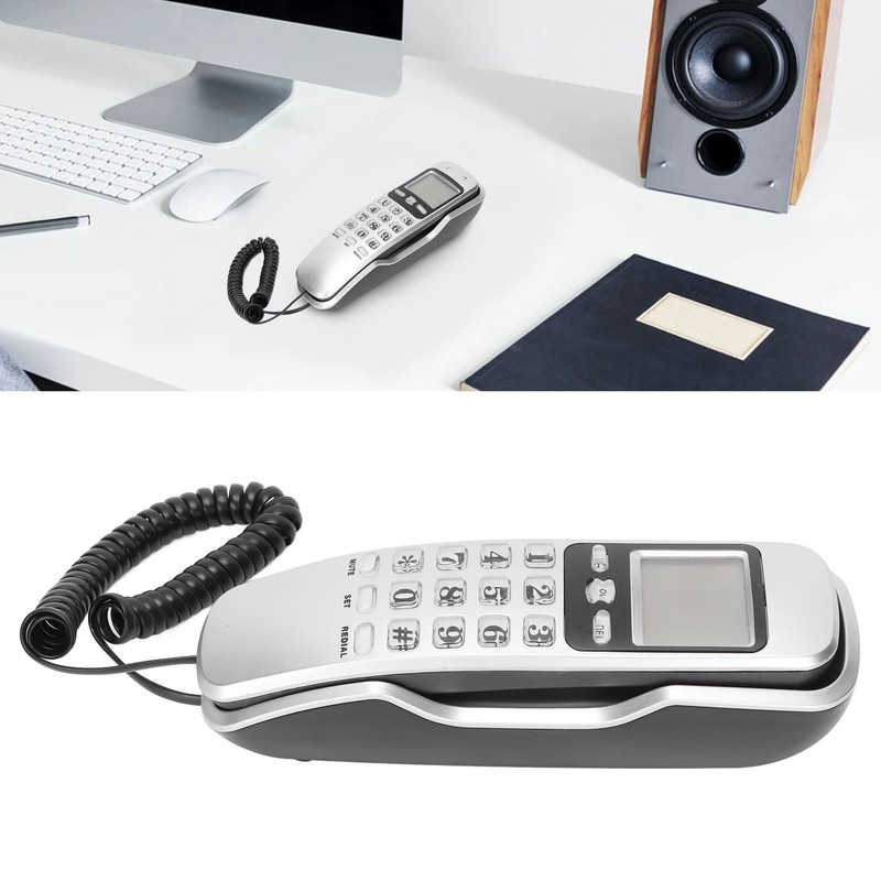 KXT888CID Mini Wall Telephone Hotel Wired Desktop Wall Phone for