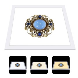 PULUZ Photo Studio Fill Light LED Shadowless Light Panel 15in X 15in / 38 x 38cm Dimmable Photography Softbox Bottom Light for Food Jewelry Cosmetic Crafts US Plug