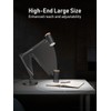 TORCHSTAR Tall Swing Arm Desk Lamp with Wooden Accent, Adjustable