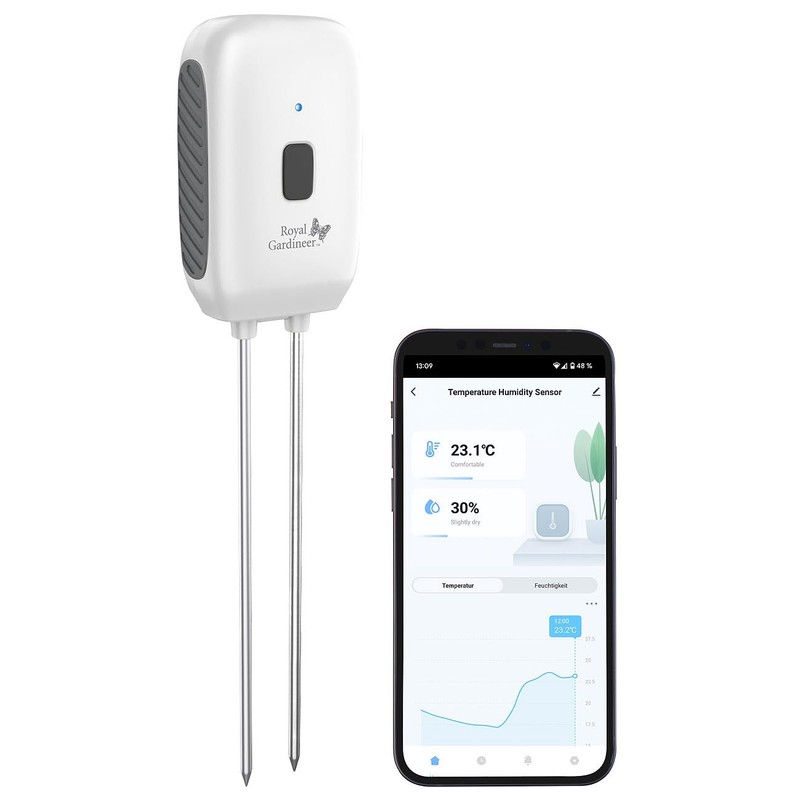 Royal Gardineer Soil Moisture Meter: Set of 2 Soil Moisture