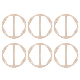 PATIKIL 6pcs 1.3" Scarf Ring Clips Metal Round T Shirt Clips Fashion Rings Scarf Classes Sp Buckle Tie Circle Clips for Women Silk Clothing Decoration Golden