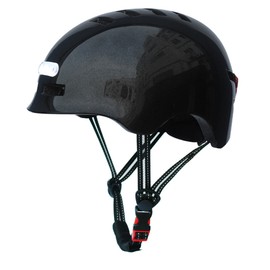 LED Bike Helmet with Light USB Rechargeable Protective Helmet with Warning Light for Balance Bike Scooter Night Cycling Rock Climbing