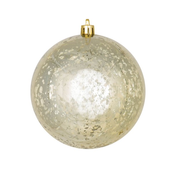 Vickerman 440254 - 4" Champagne Shiny Mercury Ball Christmas Tree