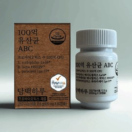 Simple 10 billion daily lactic acid bacteria ABC 420mg x 30 capsules 1 unit / 담백하루 100억 유산균 ABC 420mg x 30캡슐 1개