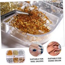 Healeved Nail Art Foil Glitter Sequins Nail Decor Stickers for Unique Manicure Designs Easy Application for Professionals and