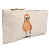 Mr. & Mrs. Panda Make Up Bag Sloth Satisfied, White,