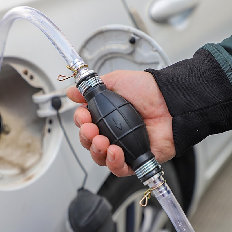 Gasoline Siphon Hose Pump, Hand Siphon Pump for Gasoline Transfer,