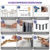 Warm Gold Double Corner Window Curtain Rods with Aluminum End