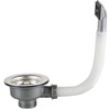 Qrity 114mm Kitchen Sink Waste Fittings 1½" Basket Strainer Waste