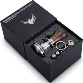 Espresso Tamper 51.5mm for La Pavoni Post Millenium Models Calibrated, Auto-Leveling and Spring Loaded Design Stainless Steel Ripple Base Coffee Tamper with 20lb / 25lb / 30lbs Replacement Springs