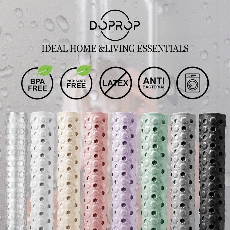 DOPROP Square Non Slip Shower Mat for Inside Shower 53x53CM