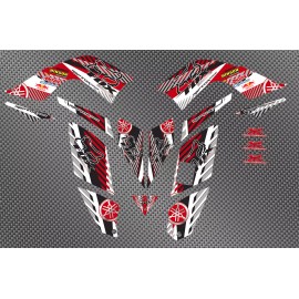 Orafol Yamaha 700R Raptor Red/White Decals Stickers Quad Graphics 16pc kit 2006 2012