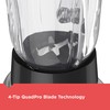 BLACK+DECKER PowerCrush Multi-Function Blender with 6-Cup Glass Jar, 4 Speed