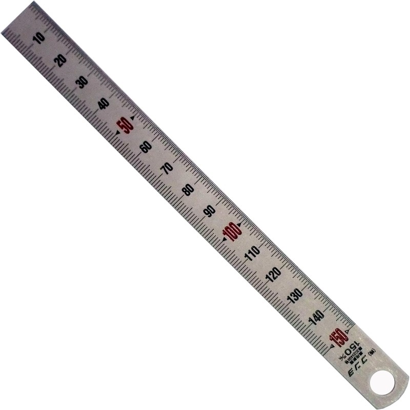 SUN UP Stainless Steel Straight Scale Reversible 5.9 inches (150