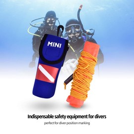 MAGT Diving Buoy, Inflatable Swimming Buoy, High Visibility Signal Marking Buoy, Diving Surface Buoy with Storage Bag