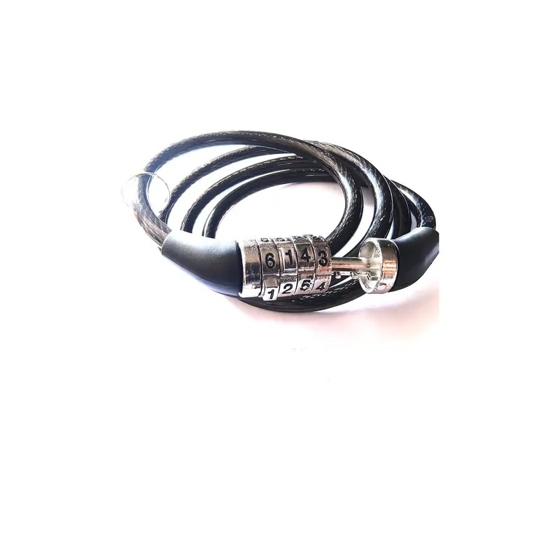 Candado Cable De Seguridad Con Combinación Para Bici O Moto