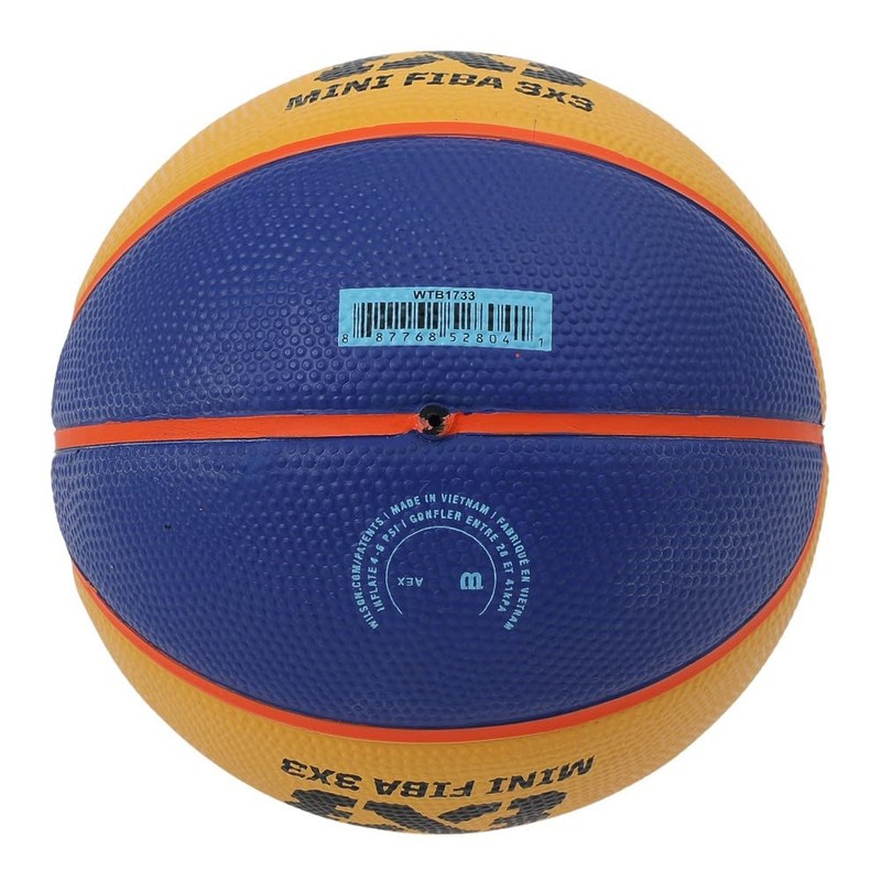Wilson Unisex-Adult FIBA 3X3 Mini Rubber Basketball, Brown, Mini
