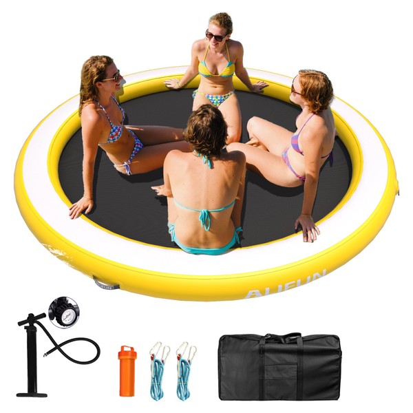 Inflatable Dock Floating Platform6ft Inflatable Water Hammock Floating Deck for