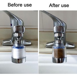 9Pcs Bathroom Sink Filter Filter Elements for Water Filter for Sink 360Degree Rotating Faucet Filter Purifier Filter Elements