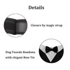 HDGDT Dog Tuxedo Collar with Bow Tie – Adjustable Wedding