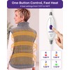 Wearable Heating Pad for Back, Neck & Shoulders, Detachable Belt