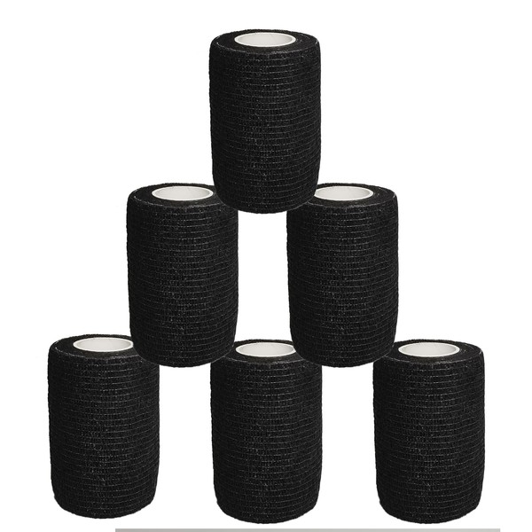 6 Rolls Self Adherent Cohesive Bandages Athletic Elastic Cohesive Bandage