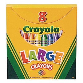 Binney & Smith Large Crayons Box of 8