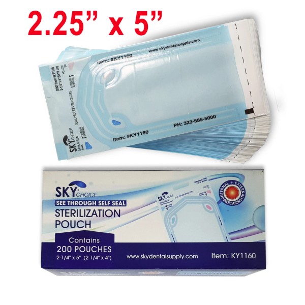 Sky Choice up to 10000 Sterilization Pouches 2.2" x 4"