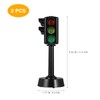 PATKAW Traffic Light Toy, 2 Pcs Round Bottom 1.7×4.3inch Mini