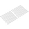 PATIKIL 4"L x 4"W Universal Car Grill Mesh, 2Pcs 5x8mm
