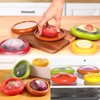 BPTZYLN 4 Pcs Stretch Fresh Trays，Stretch Fresh Onion Storage Vegetable