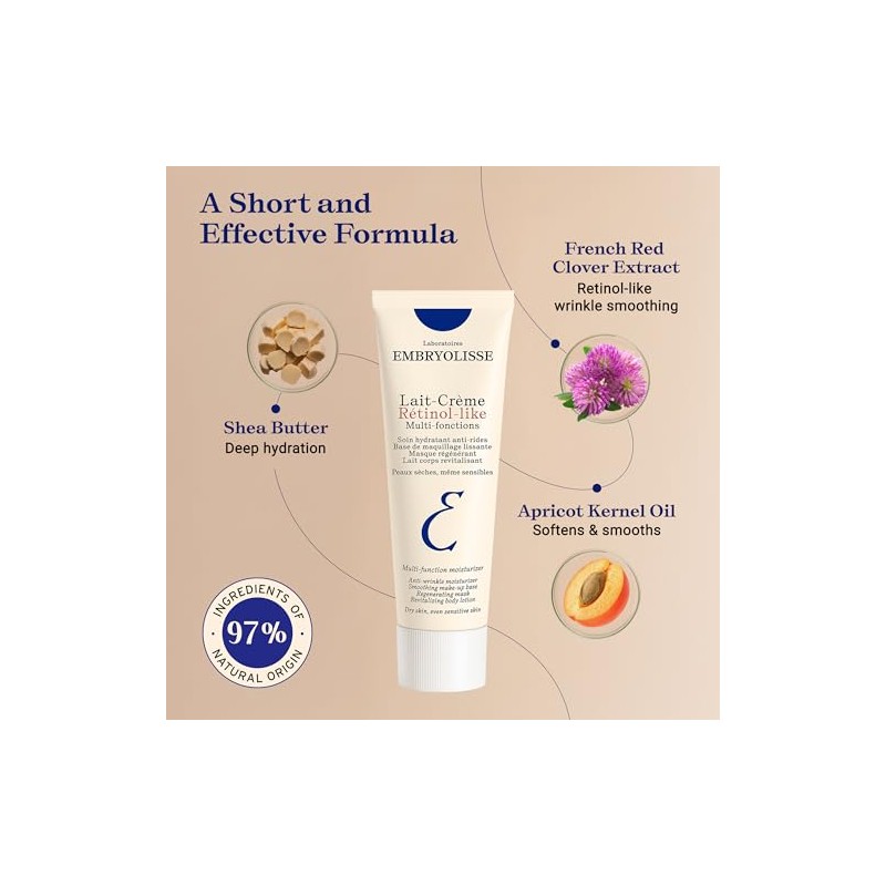 Embryolisse Crema Hidratante Antienvejecimiento Base Maquillaje Alternativa Retinol Lait Pieles