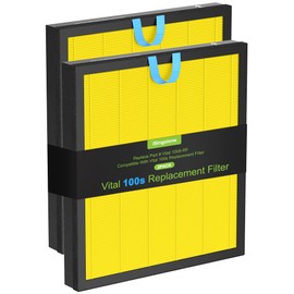 Vital 100S Pet Care Replacement Filter Compatible with LEVOIT Vital 100S Smart Air Purifier, 3-in-1 H13 Grade True HEPA Filter Activated Carbon Vital 100S-P Compared to Vital 100S-RF-PA (LRF-V102-YUS)