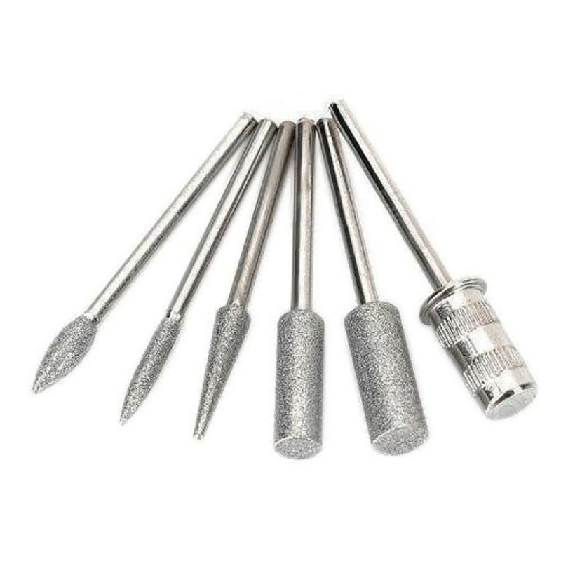 ZXUY 6pc Nail Drill Bits for Machine Replacement 3/32" Shank