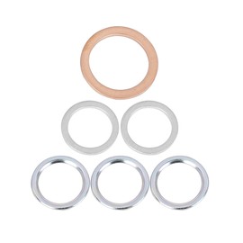 X AUTOHAUX Oil Drain Seals 6 Pieces For Toyota Aluminium Alloy