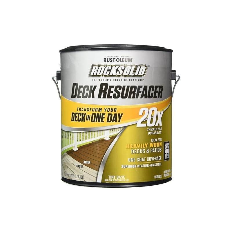 Rust-Oleum 300081 RockSolid 20X Deck Resurfacer, 1 Gal