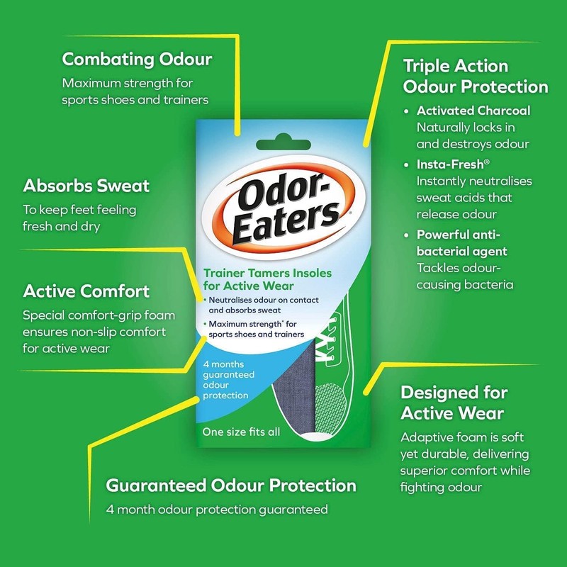 Odor-Eaters Odor Eaters Trainer Tamers Insoles | Charcoal Layer |