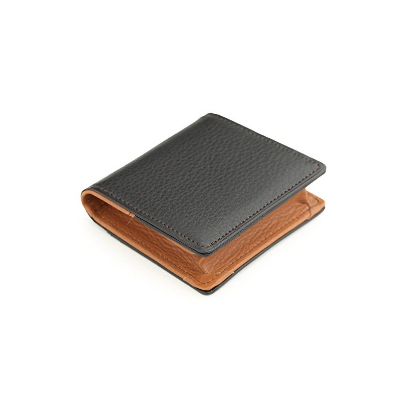 Abies Lambskin Cowhide Box, Coin Purse, Made in Japan, Black