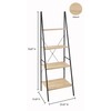 ClosetMaid 1312 4-Tier Wood Ladder Shelf Bookcase, Natural