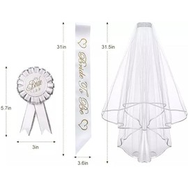 Liahelianx Juego de 5 Piezas de Accesorios Novia Elegantes – Banda, Tiara, Velo Corto, Broches y Pegatinas Decorativas – Ideal para Boda, Despedida de Soltera y Ceremonias